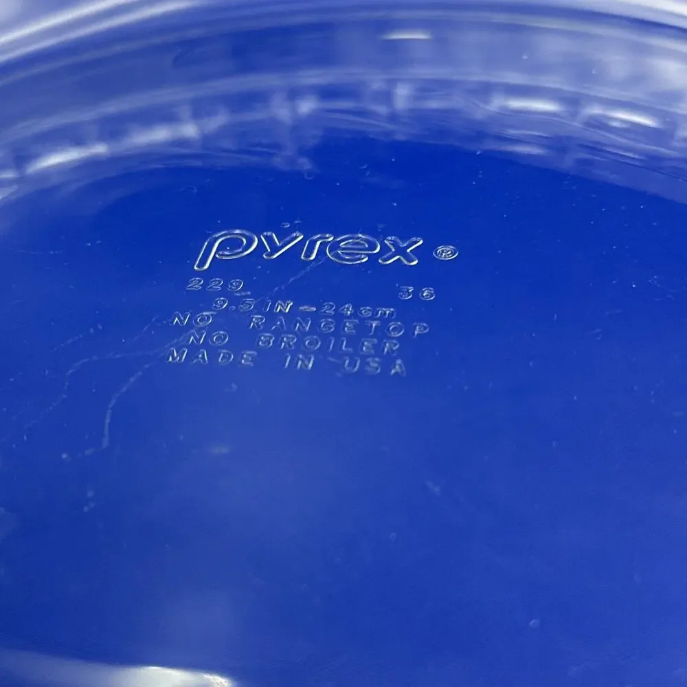 Vintage PYREX #229 Clear Glass 9.5